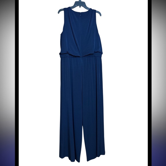 Vince Camuto Deep Blue Sleeveless Jumpsuit size 2X - Picture 3 of 8